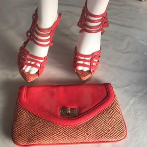 Aldo, Coral/pink stitch design bag. 👠‼️🏷